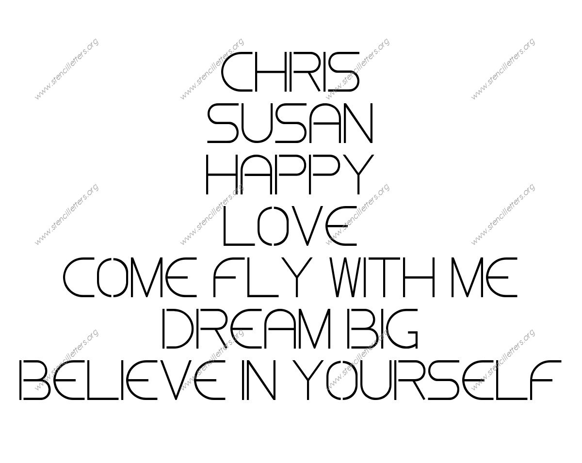 Thin Stylish Names, Words, Phrases samples