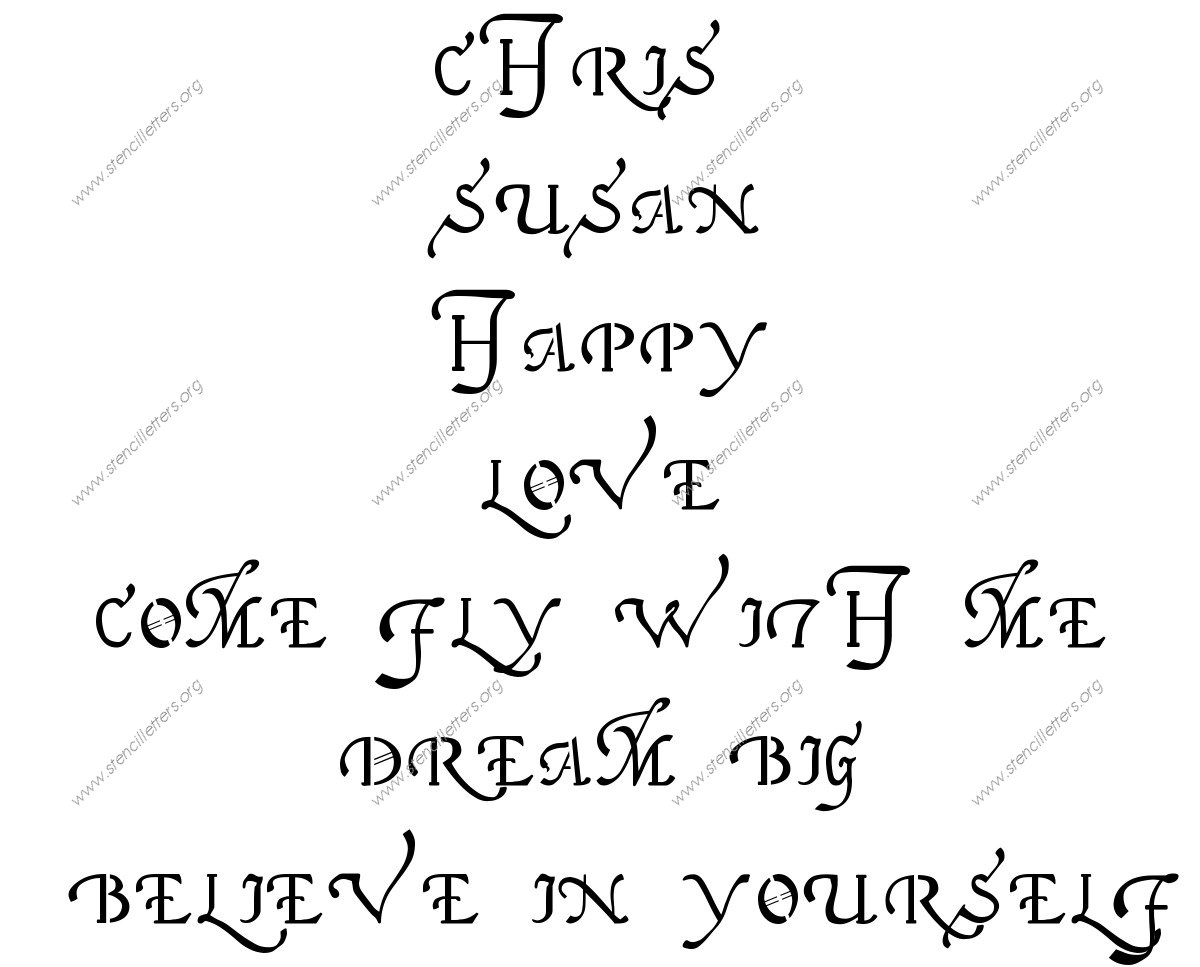 16th Century Cursive Names, Words, Phrases samples