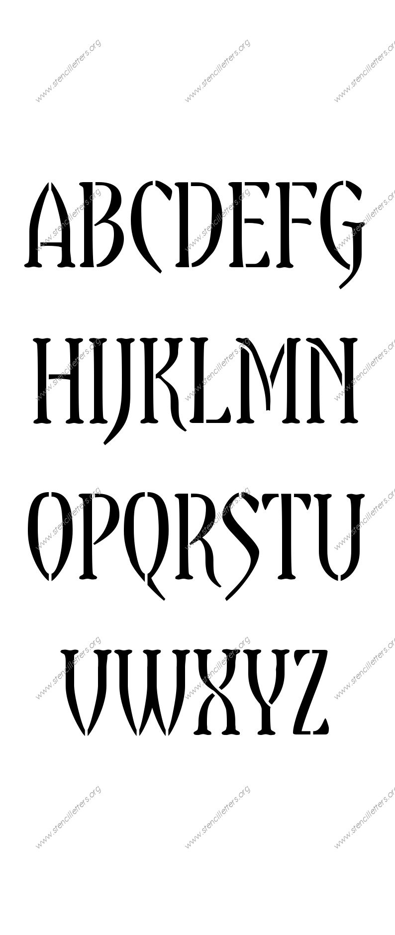 Gothic Decorative Custom Made to Order Stencil