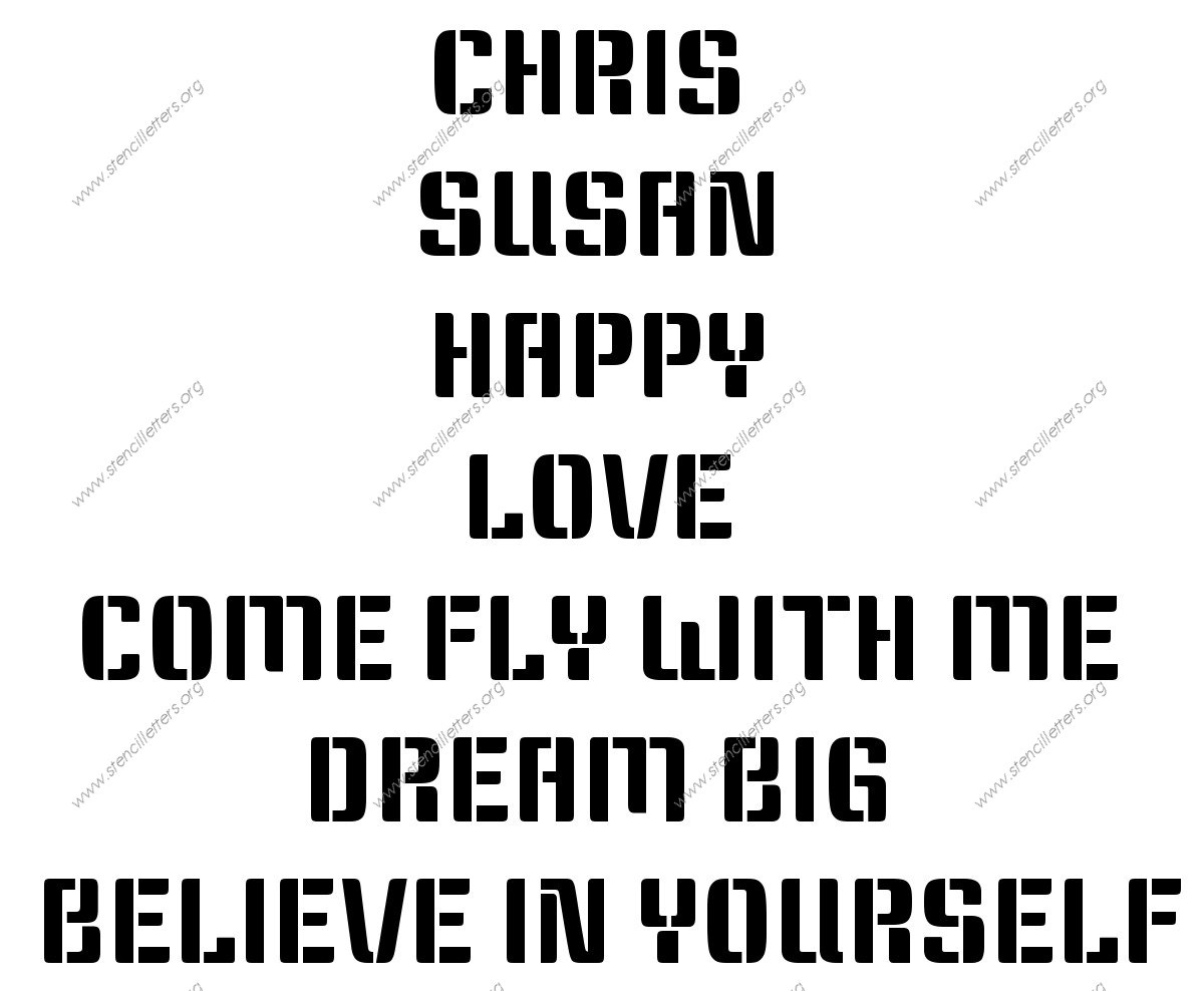 Stylish Modern Names, Words, Phrases samples