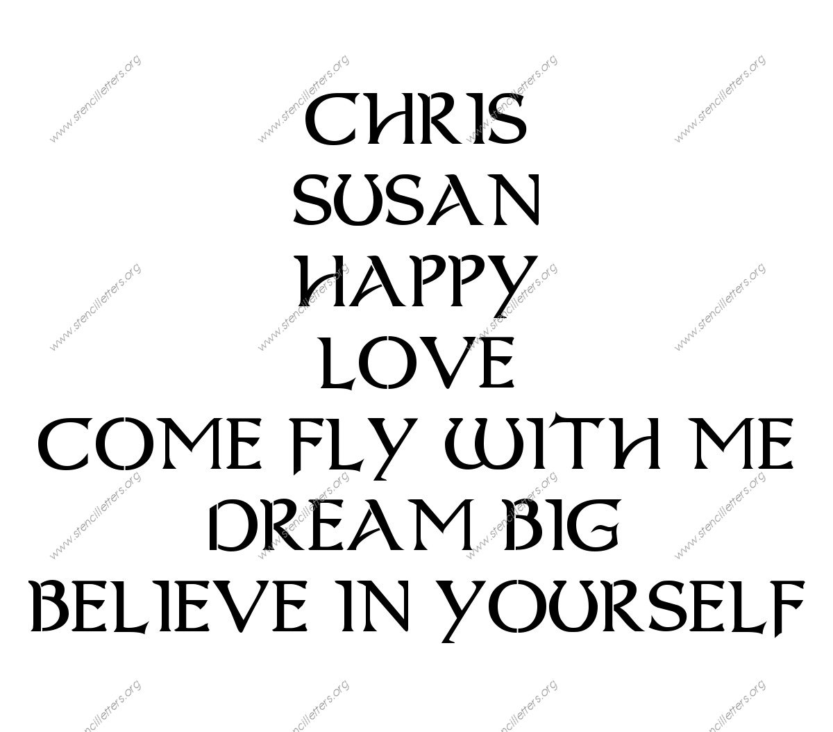 Celtic Fantasy Names, Words, Phrases samples