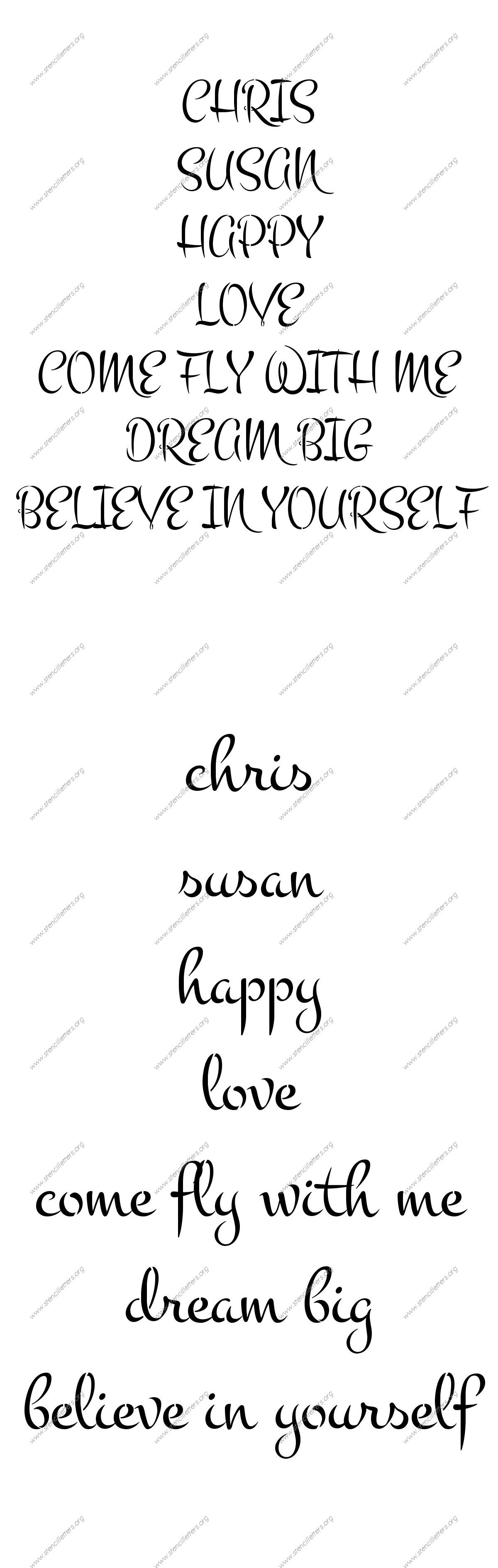 1960s Brush Names, Words, Phrases samples