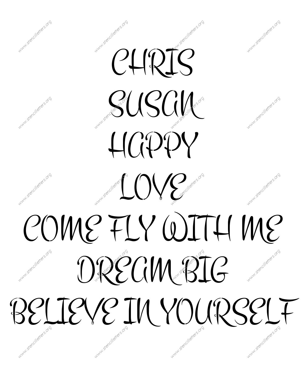 1960s Brush Names, Words, Phrases samples