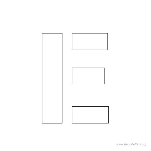 1 inch stencil letter e 1 inch stencil letter e