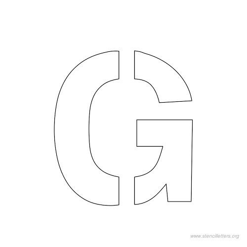 1 inch stencil letter g 1 inch stencil letter g