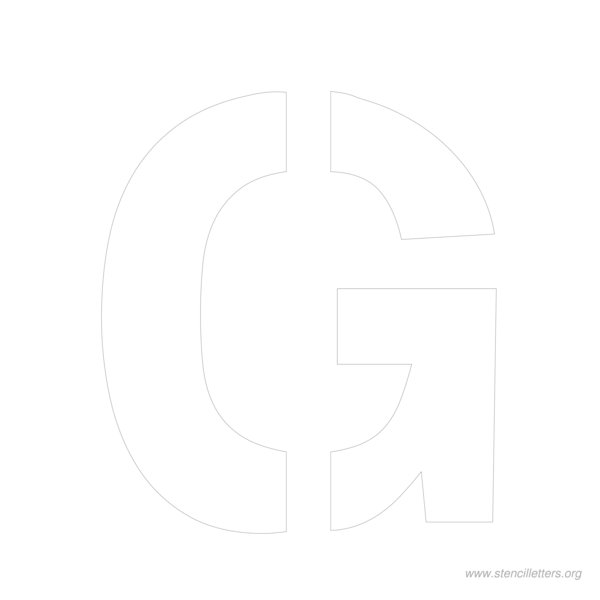 10 inch stencil letter g 10 inch stencil letter g