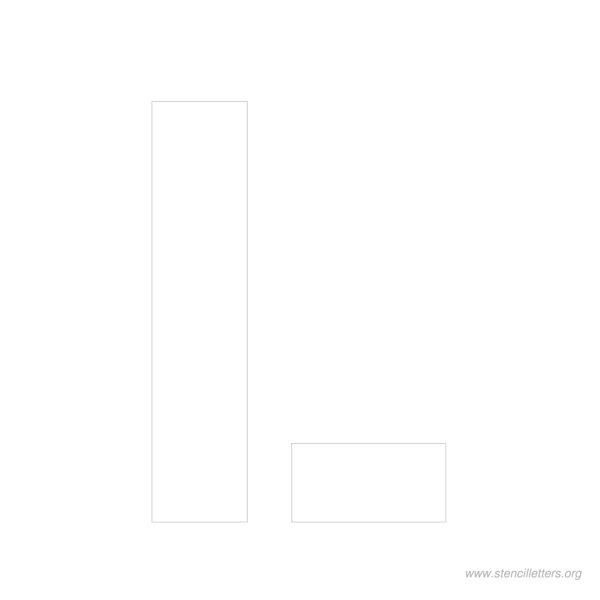 10 inch stencil letter l 10 inch stencil letter l