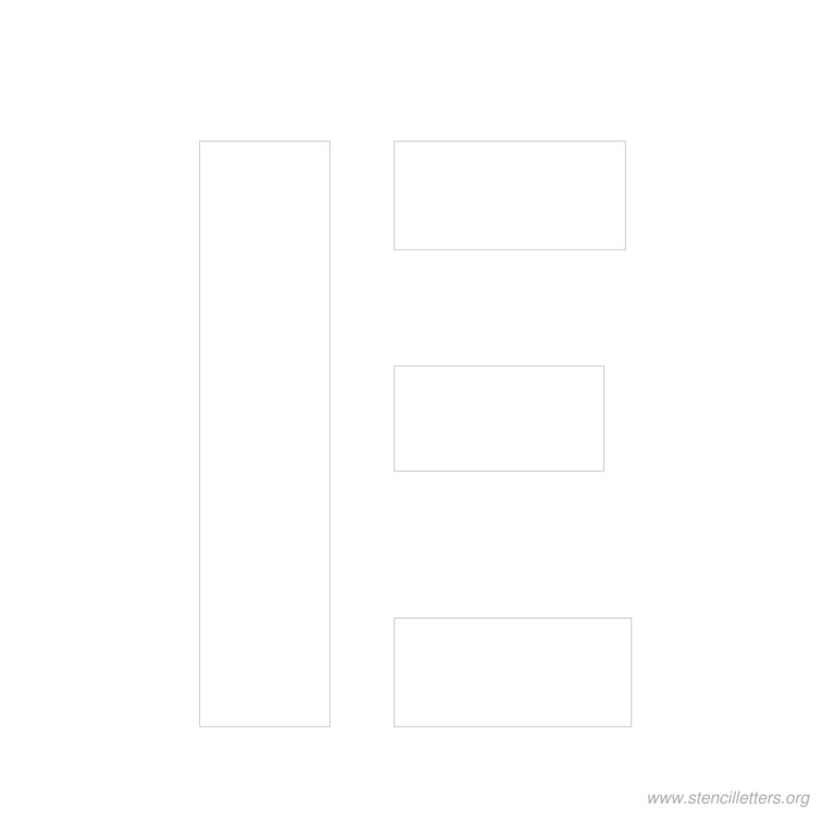11 inch stencil letter e 11 inch stencil letter e
