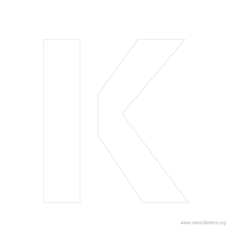 11 inch stencil letter k 11 inch stencil letter k