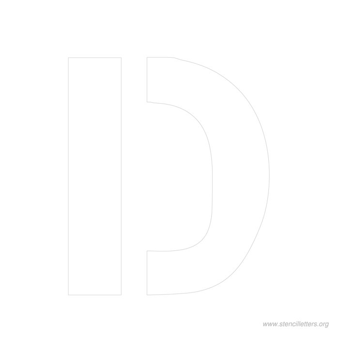 12 inch stencil letter d 12 inch stencil letter d