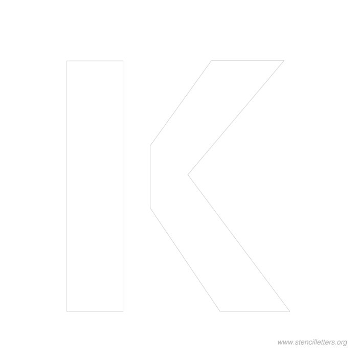12 inch stencil letter k 12 inch stencil letter k