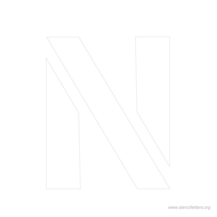 12 inch stencil letter n 12 inch stencil letter n