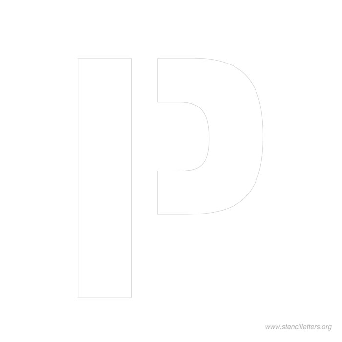 12 inch stencil letter p 12 inch stencil letter p