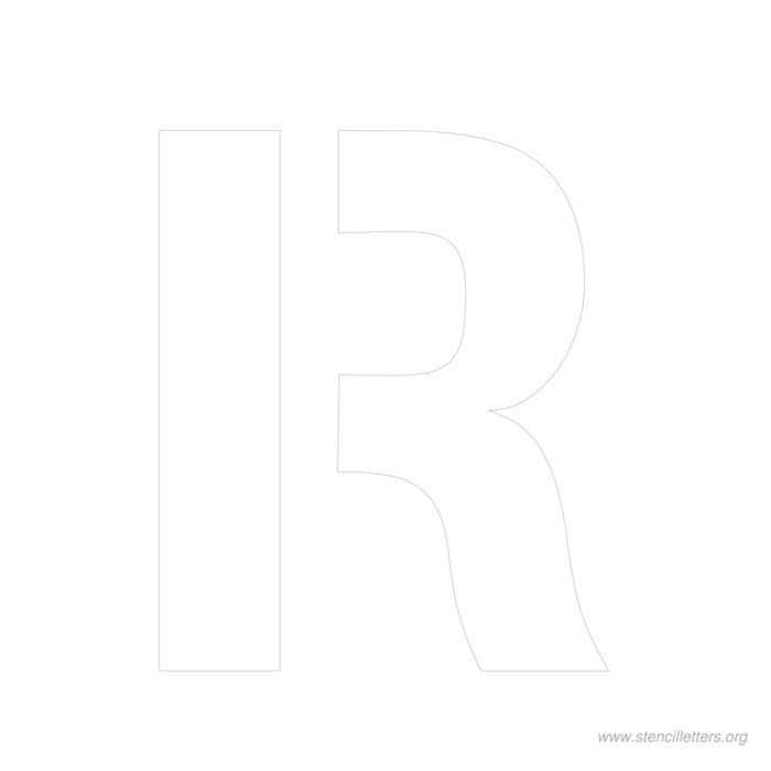 12 inch stencil letter r 12 inch stencil letter r