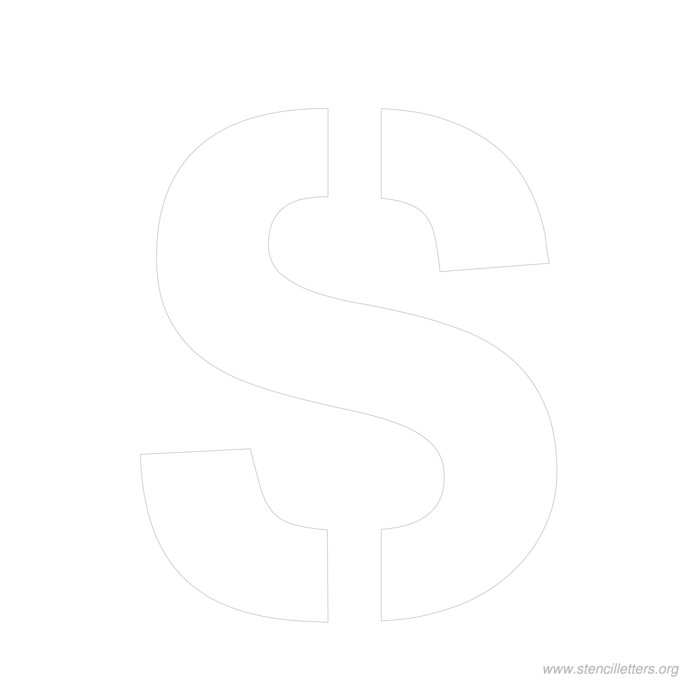 12 inch stencil letter s 12 inch stencil letter s