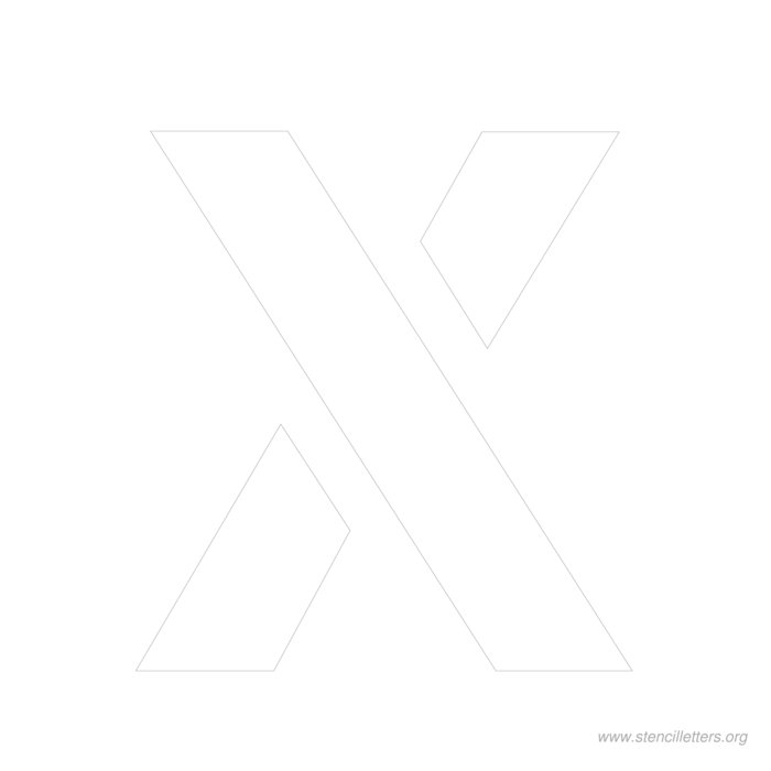 12 inch stencil letter x 12 inch stencil letter x