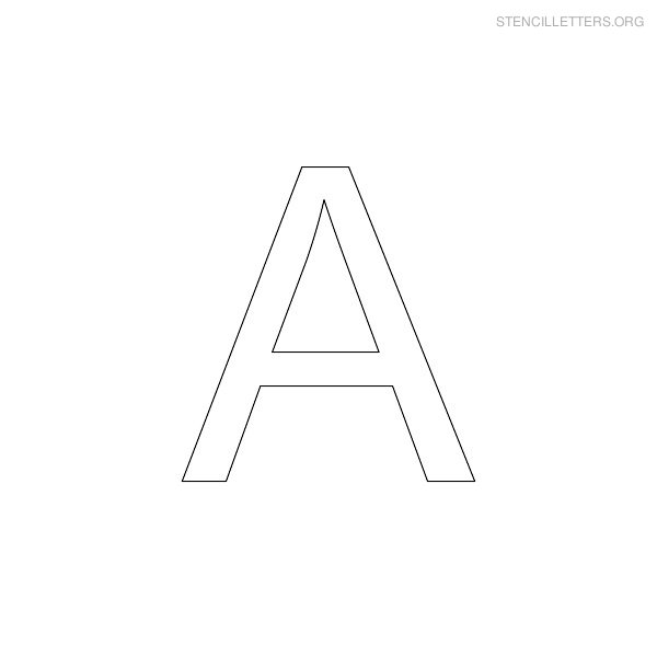 Print Free Stencil Letters A Print Free Stencil Letters A
