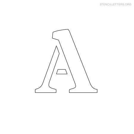 Stencil Letter Small A Stencil Letter Small A