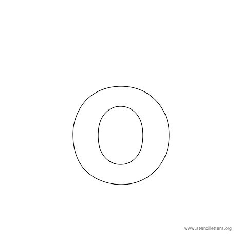 lowercase arial stencil letter o lowercase arial stencil letter o