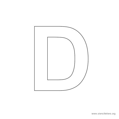 uppercase arial stencil letter d uppercase arial stencil letter d