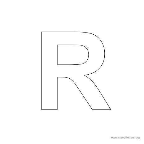 uppercase arial stencil letter r uppercase arial stencil letter r