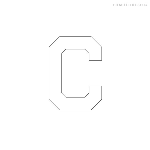 Stencil Letter Military C Stencil Letter Military C