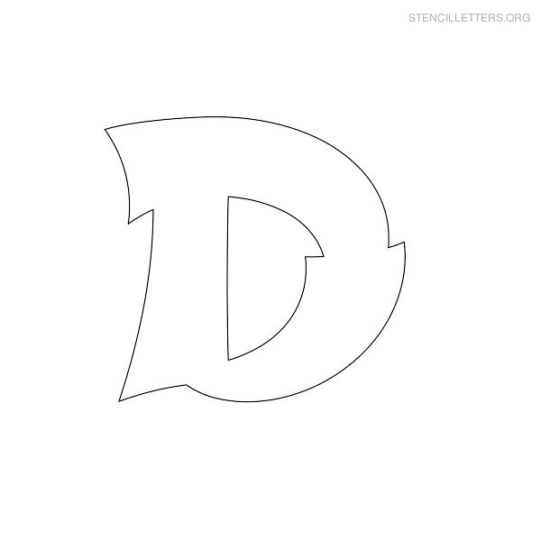 Stencil Letter Japanese D Stencil Letter Japanese D