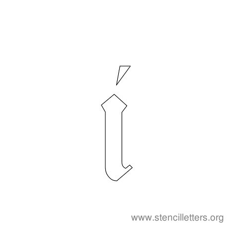 lowercase gothic stencil letter i lowercase gothic stencil letter i