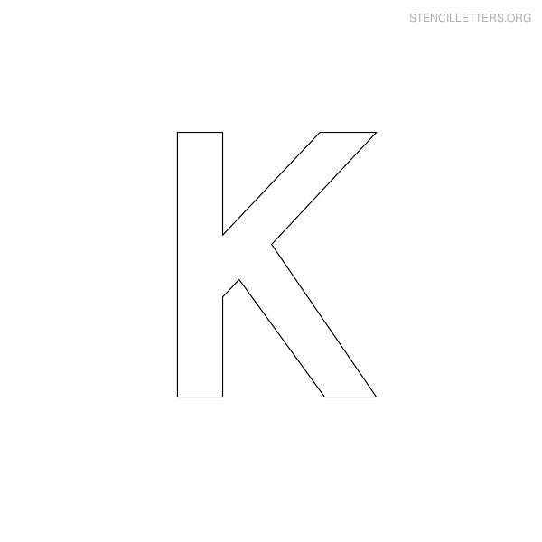 Stencil Letter Military K