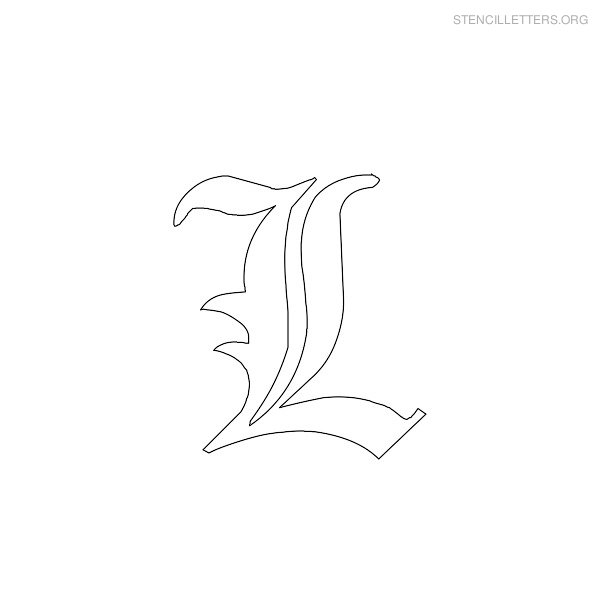Stencil Letter Gothic L