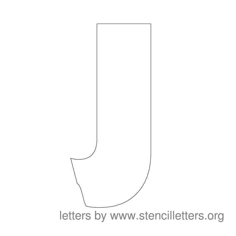 Large Stencil Letters Alphabet J Large Stencil Letters Alphabet J