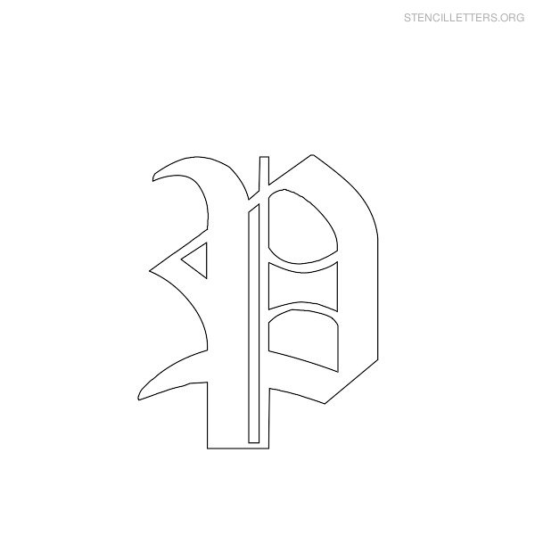 Stencil Letter Gothic P