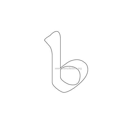 celtic stencil letter b celtic stencil letter b