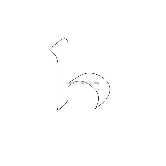 celtic stencil letter h celtic stencil letter h