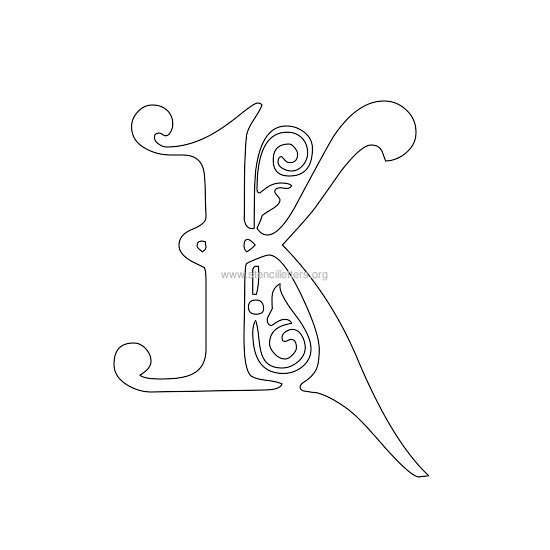 floral wall stencil letter k floral wall stencil letter k