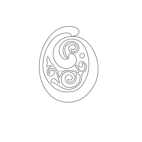 floral wall stencil letter o floral wall stencil letter o