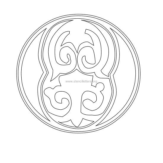 floral wall stencil letter o floral wall stencil letter o