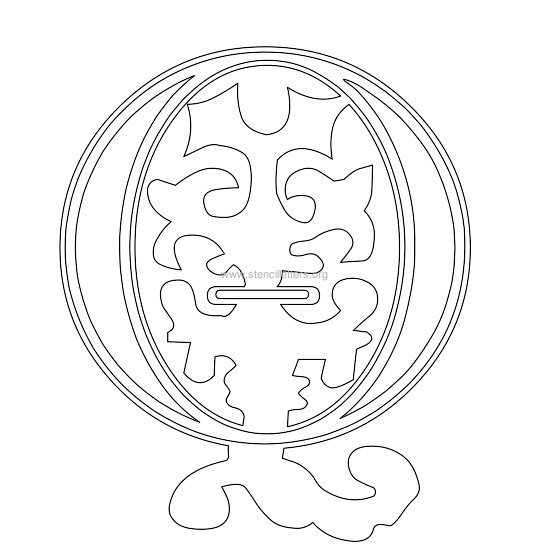 floral wall stencil letter q floral wall stencil letter q