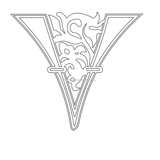 floral wall stencil letter w floral wall stencil letter w