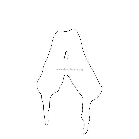 halloween stencil letter a halloween stencil letter a