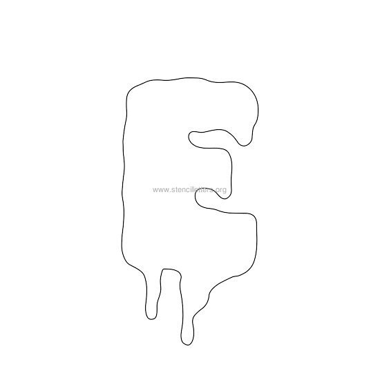 halloween stencil letter e halloween stencil letter e