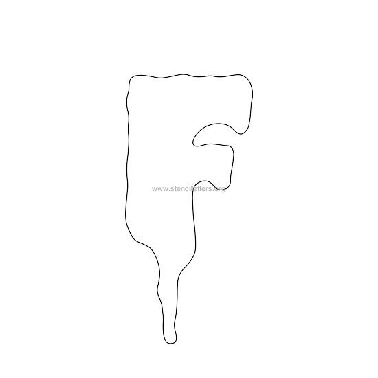 halloween stencil letter f halloween stencil letter f