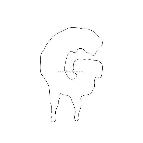 halloween stencil letter g halloween stencil letter g