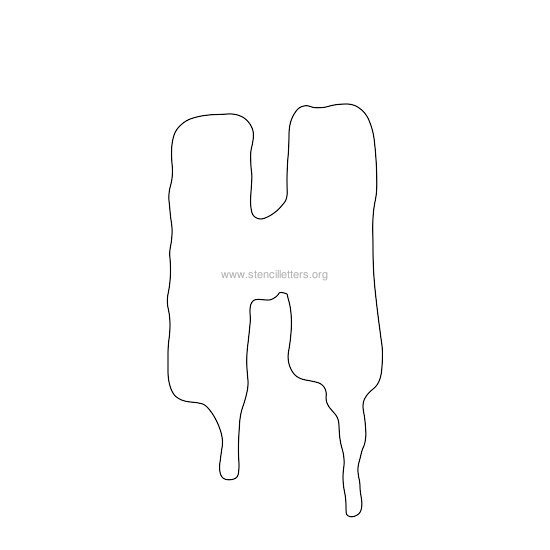 halloween stencil letter h halloween stencil letter h