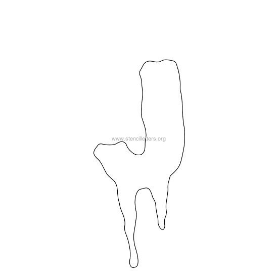 halloween stencil letter j halloween stencil letter j