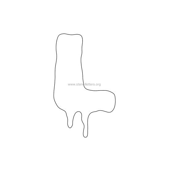 halloween stencil letter l halloween stencil letter l