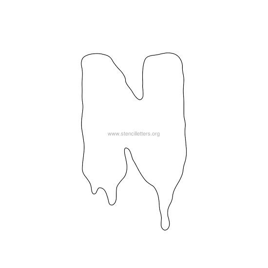 halloween stencil letter n halloween stencil letter n
