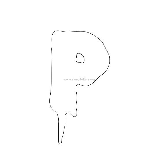 halloween stencil letter p halloween stencil letter p