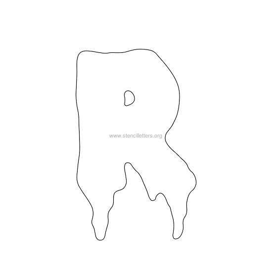 halloween stencil letter r halloween stencil letter r