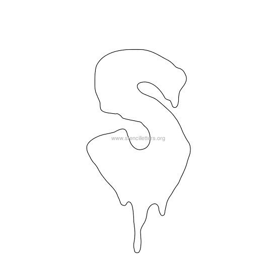 halloween stencil letter s halloween stencil letter s